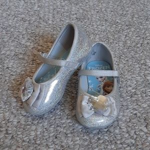 Disney Frozen Silver Glitter Kids Shoes